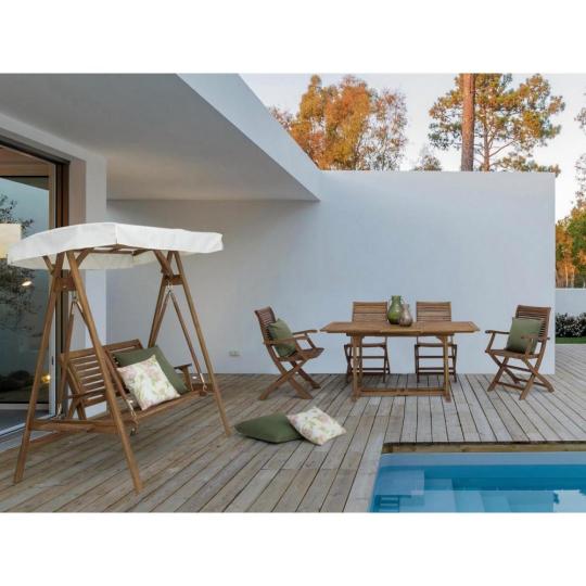 skladaci akacie stoli obsivane kreslo vonkajse sedenie vodotesne terasa vonkajsie set stol lezadlo jedalenske stoli jedalensky set klasicke masivne drevo nabytok stohovatelne lahke lameridiana vonkajsie nabytky rozmery balaton.jpg